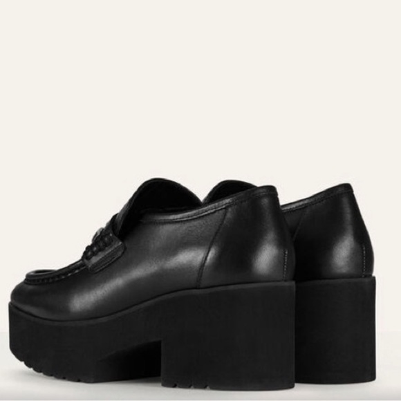 MAJE Studded Leather Platform Loafers - Picture 4 of 13